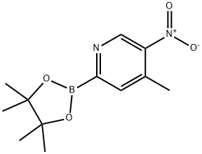 4-METHYL-5-NITROPYRIDINE-2-BORONIC ACID PINACOL ESTER Struktur