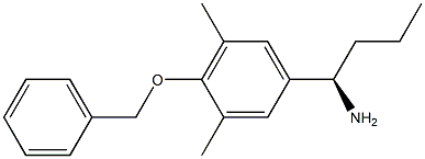 (1R)-1-[3,5-DIMETHYL-4-(PHENYLMETHOXY)PHENYL]BUTYLAMINE Struktur