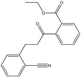 2'-CARBOETHOXY-3-(2-CYANOPHENYL)PROPIOPHENONE Struktur