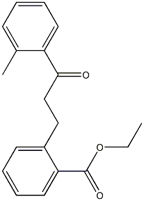 3-(2-CARBOETHOXYPHENYL)-2'-METHYLPROPIOPHENONE Struktur