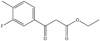 ETHYL (3-FLUORO-4-METHYLBENZOYL)ACETATE Struktur