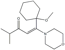 1-(1-METHOXY-CYCLOHEXYL)-4-METHYL-1-MORPHOLIN-4-YL-PENT-1-EN-3-ONE Struktur