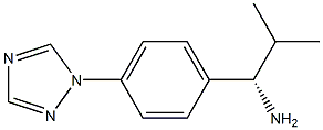 (1S)-2-METHYL-1-(4-(1,2,4-TRIAZOLYL)PHENYL)PROPYLAMINE Struktur