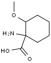 1-AMINO-2-METHOXYCYCLOHEXANECARBOXYLIC ACID Struktur