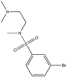 3-BROMO-N-((DIMETHYLAMINO)ETHYL)-N-METHYLBENZENESULFONAMIDE Struktur