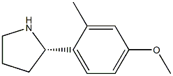 1-((2S)PYRROLIDIN-2-YL)-4-METHOXY-2-METHYLBENZENE Struktur