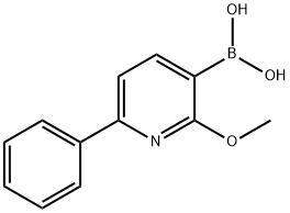 2-METHOXY-6-PHENYLPYRIDINE-3-BORONIC ACID Struktur