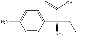 (2S)-2-AMINO-2-(4-AMINOPHENYL)PENTANOIC ACID Struktur