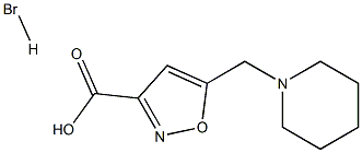 5-(1-PIPERIDINYLMETHYL)-ISOXAZOLE-3-CARBOXYLIC ACID HYDROBROMIDE Struktur