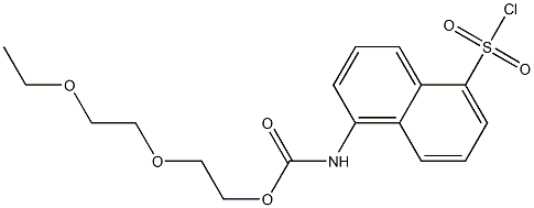 (5-CHLOROSULFONYL-NAPHTHALEN-1-YL)-CARBAMIC ACID 2-(2-ETHOXY-ETHOXY)-ETHYL ESTER Struktur