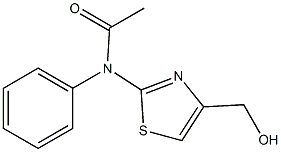 N-[4-(HYDROXYMETHYL)-1,3-THIAZOL-2-YL]-N-PHENYLACETAMIDE Struktur