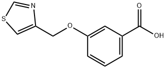 3-(1,3-THIAZOL-4-YLMETHOXY)BENZOIC ACID Struktur