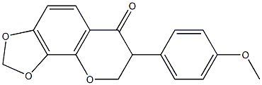 7-(4-METHOXY-PHENYL)-7,8-DIHYDRO-[1,3]DIOXOLO[4,5-H]CHROMEN-6-ONE Struktur