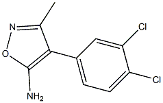 4-(3,4-DICHLOROPHENYL)-3-METHYLISOXAZOL-5-AMINE Struktur