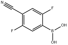 4-CYANO-2,5-DIFLUOROPHENYLBORONIC ACID Struktur