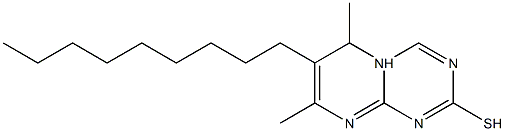 6,8-DIMETHYL-7-NONYL-5LAMBDA5-PYRIMIDO[1,2-A][1,3,5]TRIAZINE-2-THIOL Struktur