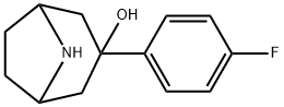 3-(4-FLUORO-PHENYL)-8-AZA-BICYCLO[3.2.1]OCTAN-3-OL Struktur