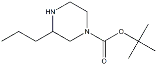 3-PROPYL-PIPERAZINE-1-CARBOXYLIC ACID TERT-BUTYL ESTER Struktur