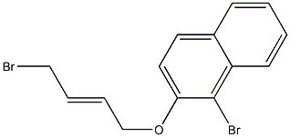 1-BROMO-2-(4-BROMO-BUT-2-ENYLOXY)-NAPHTHALENE Struktur