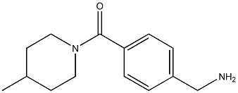 1-(4-[(4-METHYLPIPERIDIN-1-YL)CARBONYL]PHENYL)METHANAMINE Struktur