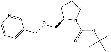 (R)-1-BOC-2-([(PYRIDIN-3-YLMETHYL)-AMINO]-METHYL)-PYRROLIDINE Struktur