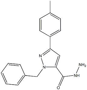 1-BENZYL-3-P-TOLYL-1H-PYRAZOLE-5-CARBOHYDRAZIDE Struktur