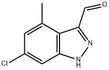 6-CHLORO-4-METHYL-3-(1H)INDAZOLE CARBOXALDEHYDE Struktur