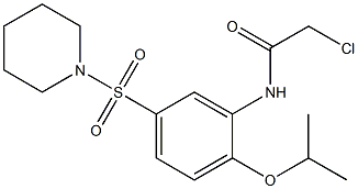 2-CHLORO-N-[2-ISOPROPOXY-5-(PIPERIDIN-1-YLSULFONYL)PHENYL]ACETAMIDE Struktur