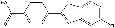 4-(5-CHLORO-1,3-BENZOXAZOL-2-YL)BENZOIC ACID Struktur