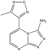 5-(4-METHYL-1,2,5-OXADIAZOL-3-YL)[1,2,4]TRIAZOLO[4,3-A]PYRIMIDIN-3-AMINE Struktur