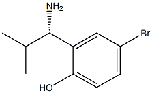 2-((1S)-1-AMINO-2-METHYLPROPYL)-4-BROMOPHENOL Struktur