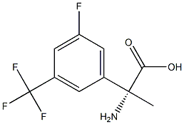 (2R)-2-AMINO-2-[5-FLUORO-3-(TRIFLUOROMETHYL)PHENYL]PROPANOIC ACID Struktur