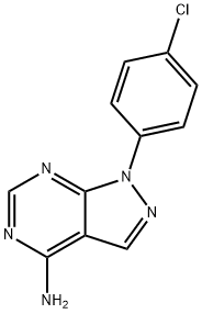 1-(4-CHLOROPHENYL)-1H-PYRAZOLO[3,4-D]PYRIMIDIN-4-AMINE Struktur