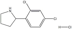 2-(2,4-DICHLORO-PHENYL)-PYRROLIDINE, HYDROCHLORIDE Struktur