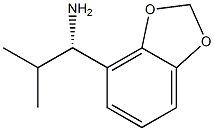 1-(2H-BENZO[D]1,3-DIOXOLEN-4-YL)(1S)-2-METHYLPROPYLAMINE Struktur