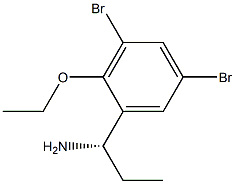 (1S)-1-(3,5-DIBROMO-2-ETHOXYPHENYL)PROPYLAMINE Struktur