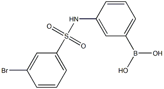 3-(3-BROMOPHENYLSULFONAMIDO)PHENYLBORONIC ACID Struktur