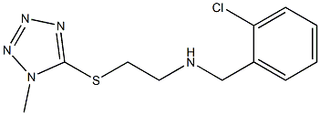 N-(2-CHLOROBENZYL)-2-((1-METHYL-1H-TETRAZOL-5-YL)THIO)ETHANAMINE Struktur