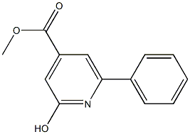 METHYL 2-HYDROXY-6-PHENYLPYRIDINE-4-CARBOXYLATE Struktur