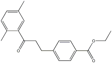 3-(4-CARBOETHOXYPHENYL)-2',5'-DIMETHYLPROPIOPHENONE Struktur