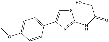 2-HYDROXY-N-[4-(4-METHOXYPHENYL)-1,3-THIAZOL-2-YL]ACETAMIDE Struktur