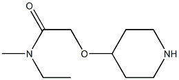 N-ETHYL-N-METHYL-2-(PIPERIDIN-4-YLOXY)-ACETAMIDE Struktur