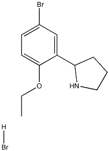 2-(5-BROMO-2-ETHOXYPHENYL)PYRROLIDINE HYDROBROMIDE Struktur