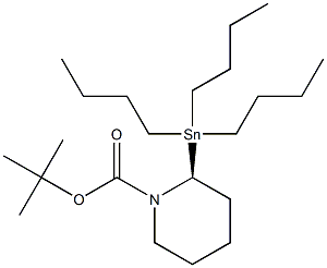 (S)-1-BOC-2-TRIBUTYLSTANNANYLPIPERIDINE Struktur