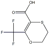 5,6-DIHYDRO-2-TRIFLUOROMETHYL-1,4-OXATHIIN-3-CARBOXYLIC ACID Struktur