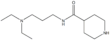 N-[3-(DIETHYLAMINO)PROPYL]PIPERIDINE-4-CARBOXAMIDE Struktur