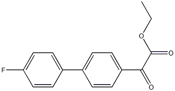 ETHYL 4-(4-FLUOROPHENYL)BENZOYLFORMATE Struktur