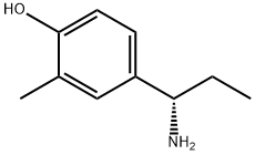 4-((1S)-1-AMINOPROPYL)-2-METHYLPHENOL Struktur