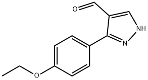 3-(4-ETHOXY-PHENYL)-1H-PYRAZOLE-4-CARBALDEHYDE Struktur