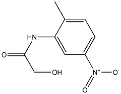 2-HYDROXY-N-(2-METHYL-5-NITROPHENYL)ACETAMIDE Struktur